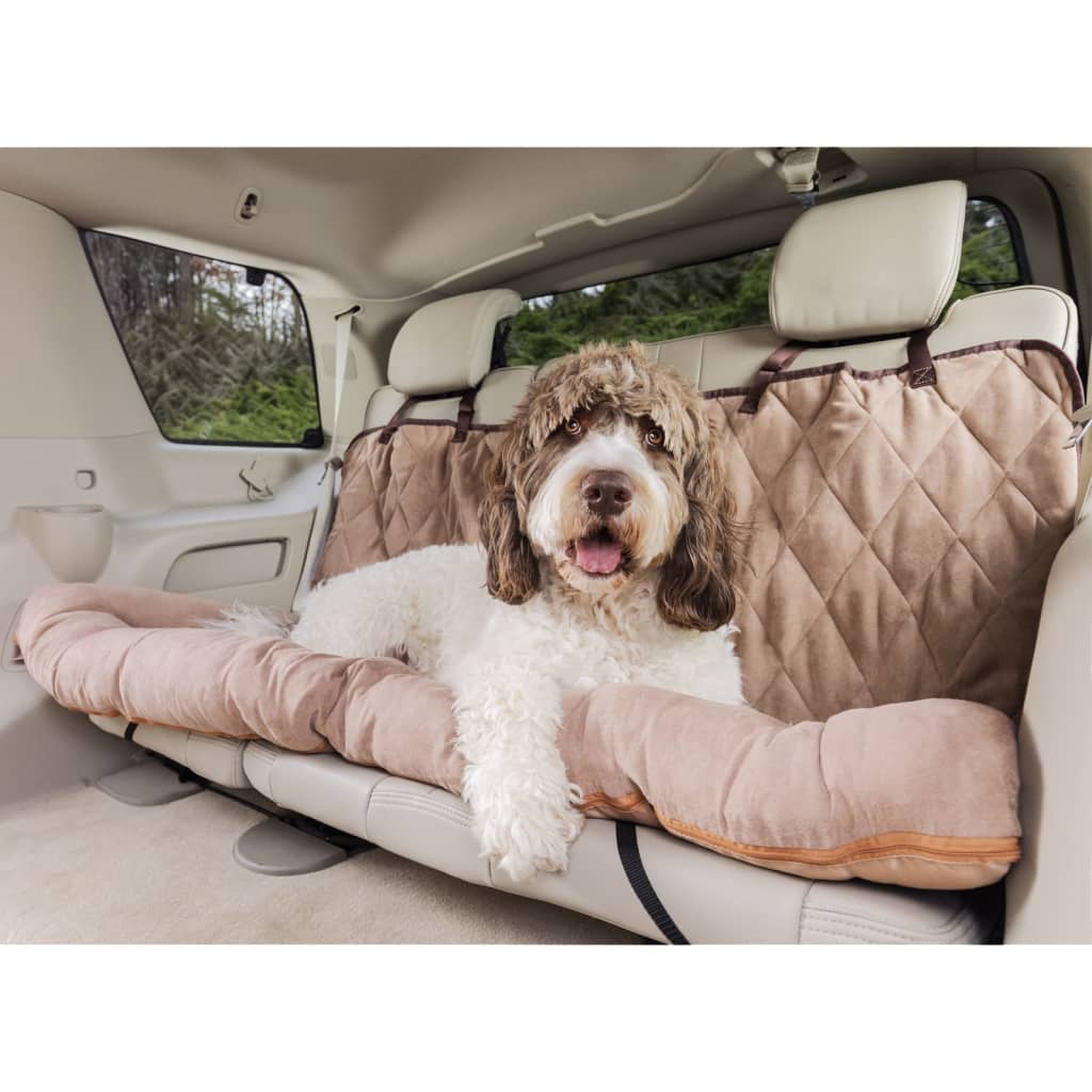 Happy Ride Dog Bed Car Cuddler Large Brown – Berkfield Home