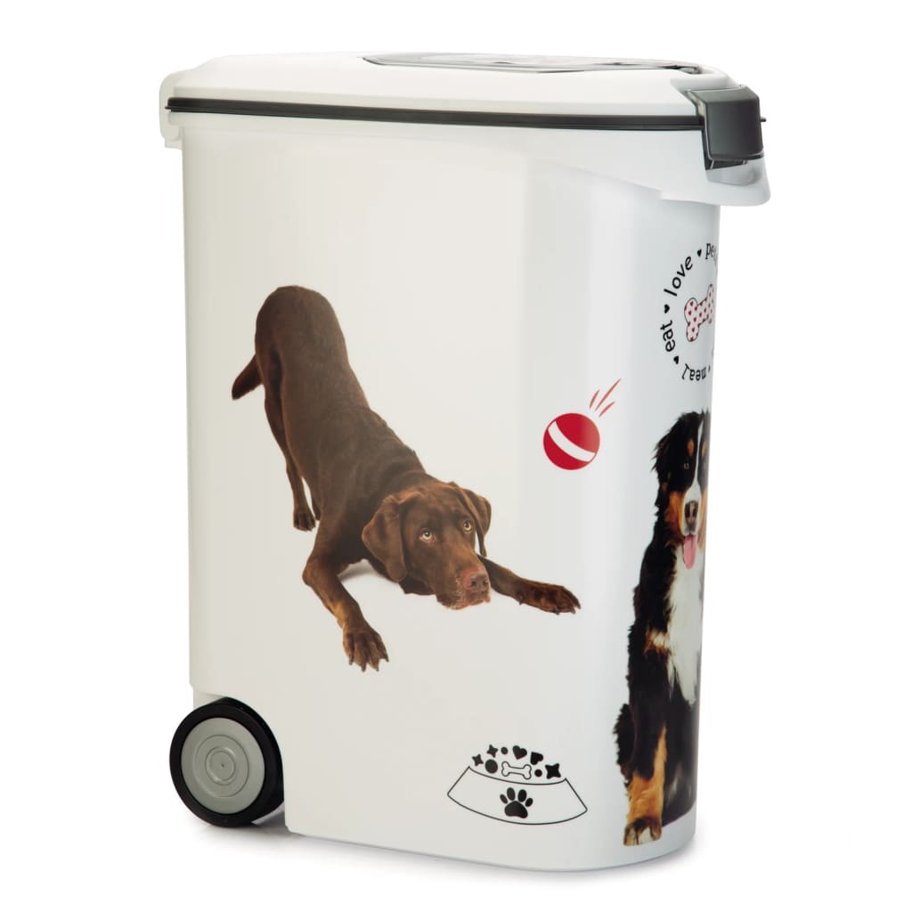 Curver Pet Food Container Dog with Wheels 54L – Berkfield Home