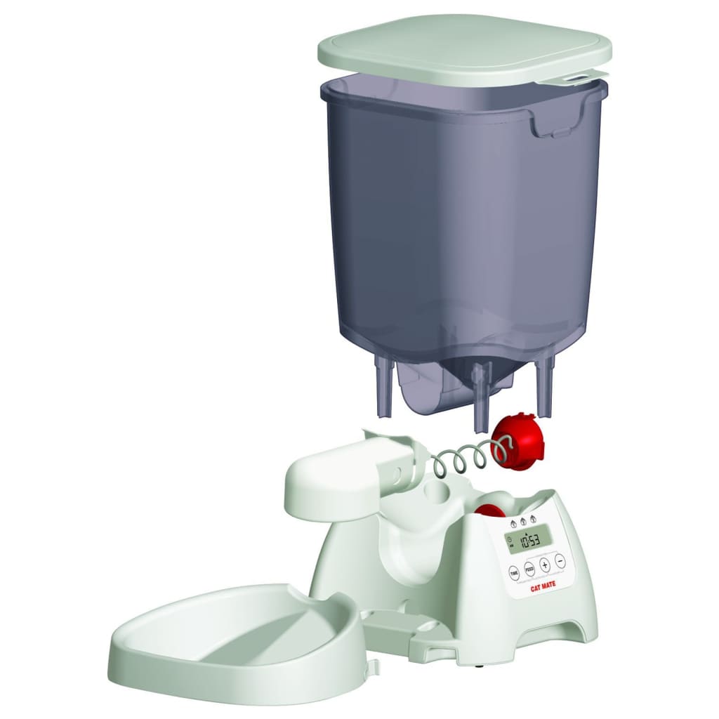 FLAMINGO Cat Mate Automatic Dry Food Feeder 21.5x21x34 cm 3 kg