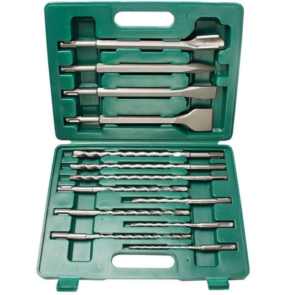 Br�_�”_der Mannesmann 13 Piece Drill Bit and Chisel Set SDS-Plus 12588
