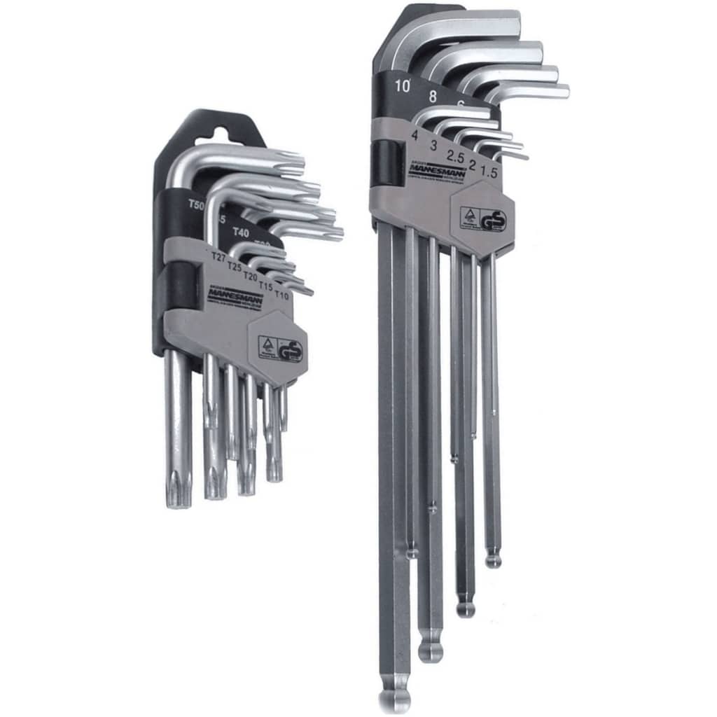 Br�_�”_der Mannesmann 18 Piece Hex and Torx Key Set 18170