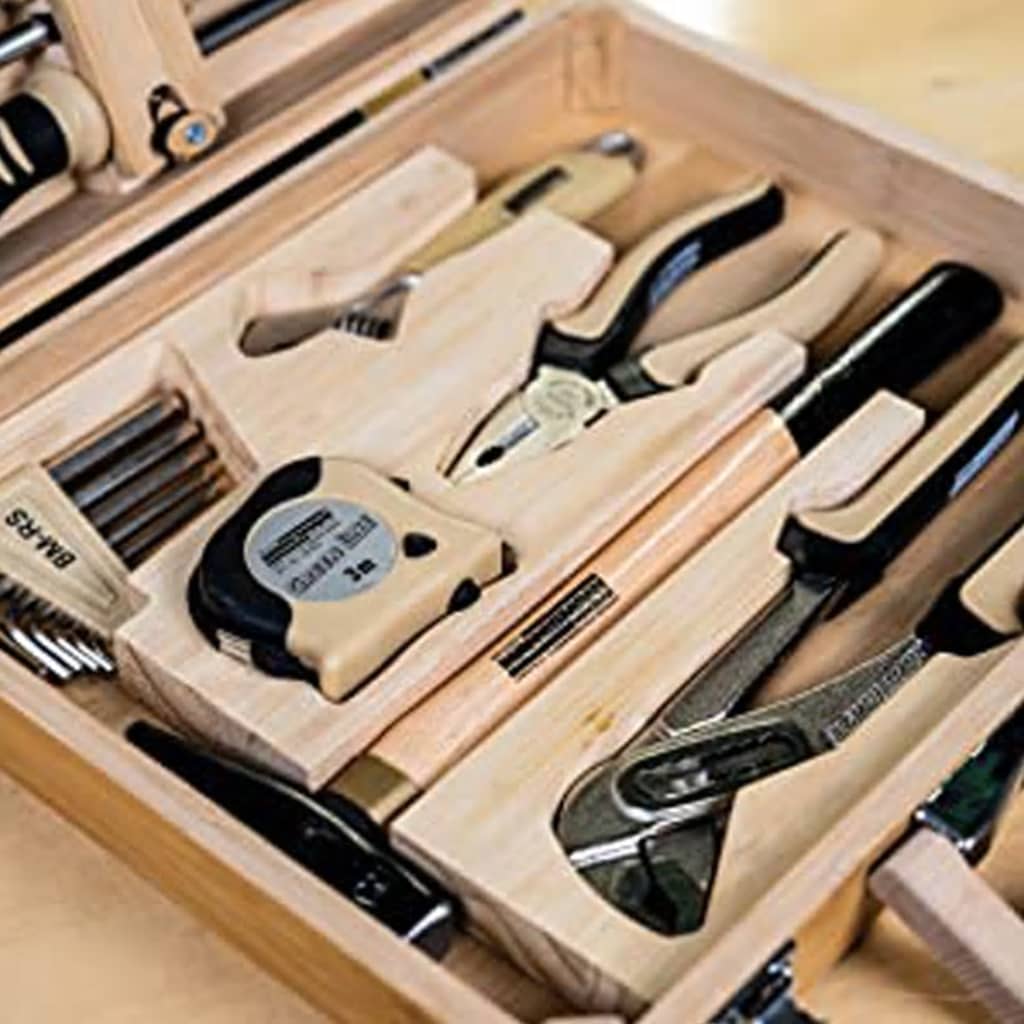 Br�_�”_der Mannesmann 24 Piece Tool Set Bamboo Case