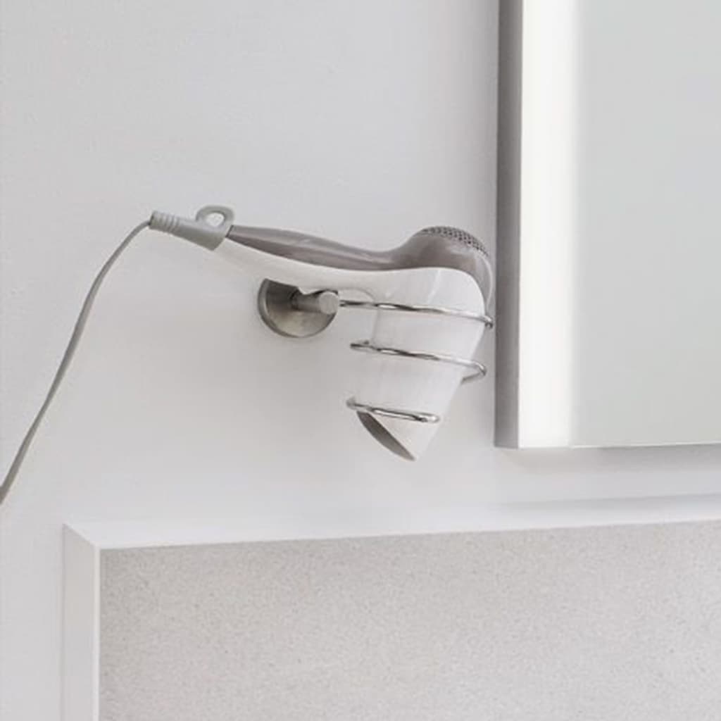 Kleine Wolke Hair Dryer Holder Allegra Chrome