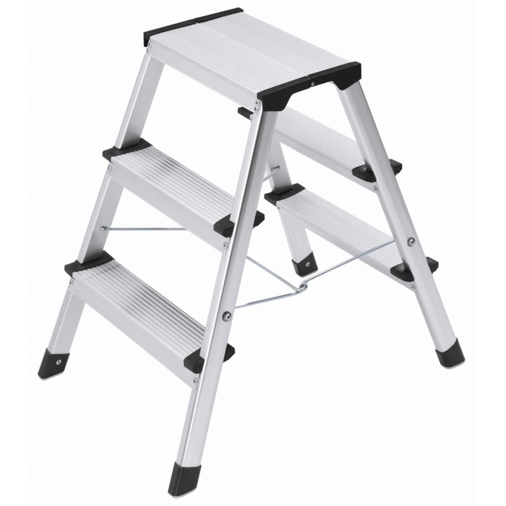 Hailo Folding Stepladder L90 Step-ke 2x3 Steps 60 cm 4443-701
