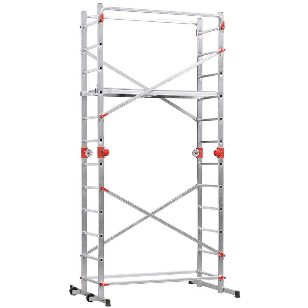Hailo Scaffold and Ladder 1-2-3 500 Combi 324 cm Aluminium 9459-501