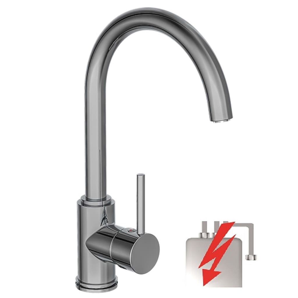 SCH�_�”��TTE Sink Mixer with High Round Spout CASALLA Low Pressure Chrome