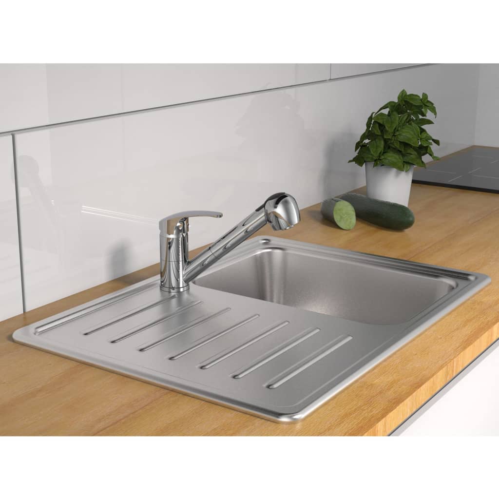 SCHÌÏTTE Sink Mixer with Pull-out Spray DIZIANI Chrome