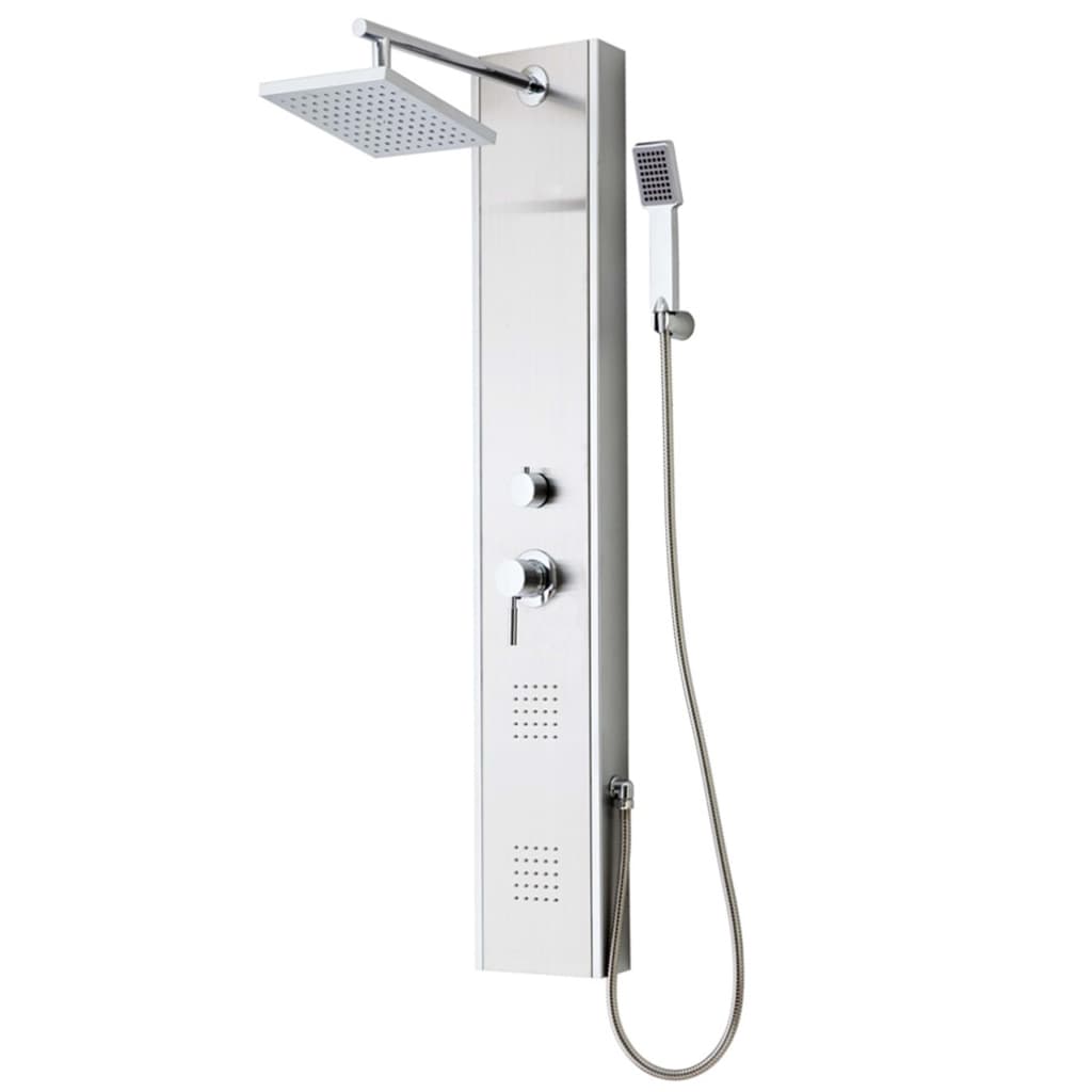 SCH�_�”��TTE Shower Panel with Single Lever Mixer TAHITI Stainless Steel