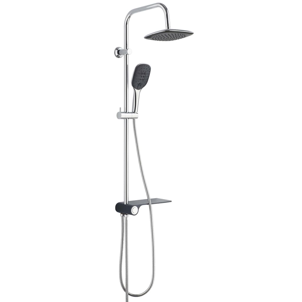 SCH�_�”��TTE Overhead Shower Set with Lateral Tray AQUASTAR Chrome-Anthracite