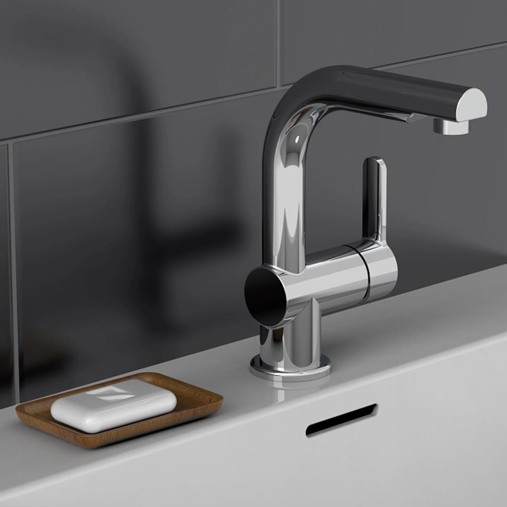 SCH�_�”��TTE Basin Mixer with Pull-Out Spray LONDON Chrome