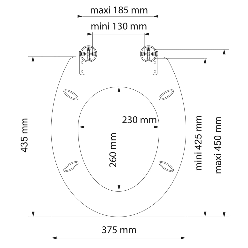 SCH�_�”��TTE Toilet Seat with Soft-Close COMPASS