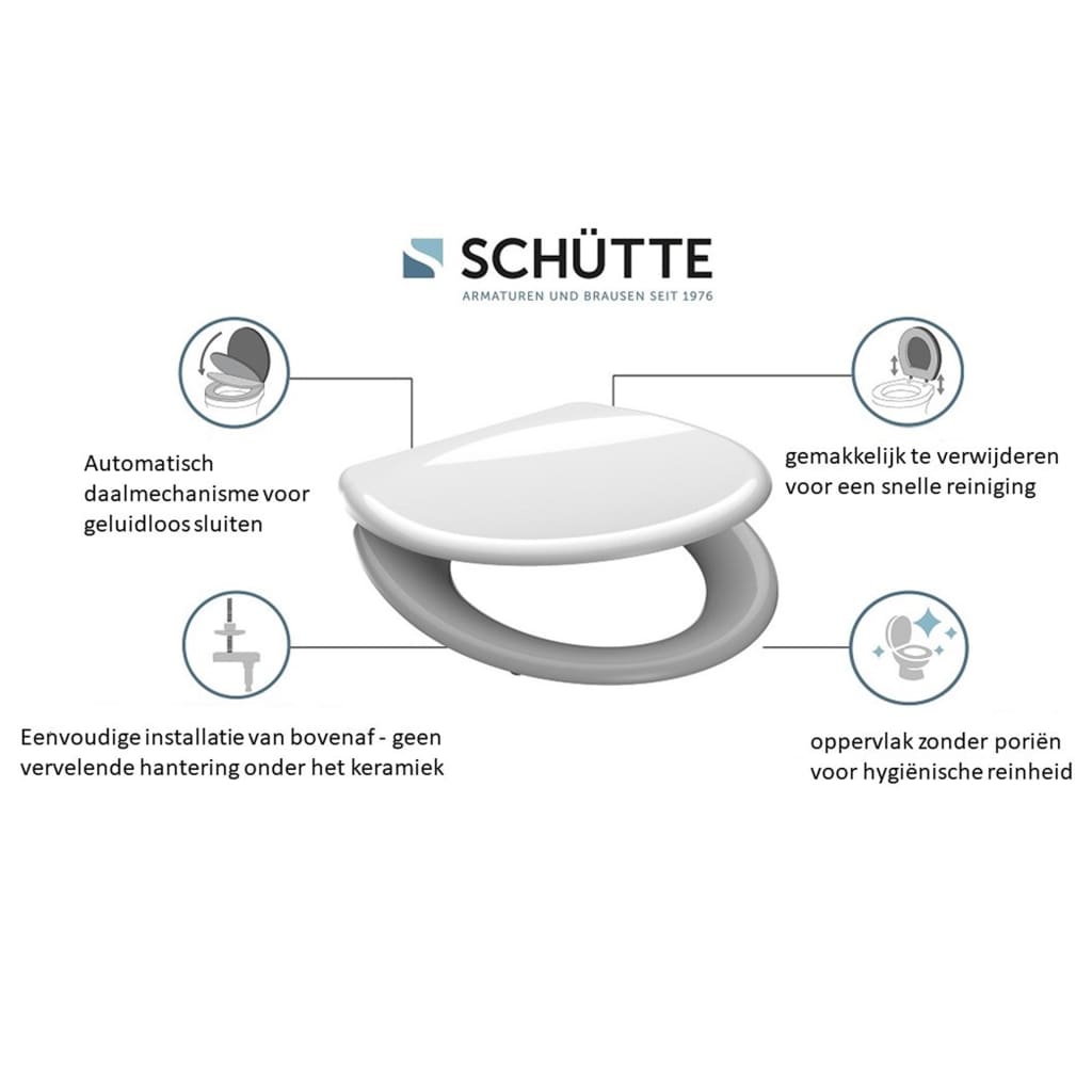 SCH�_�”��TTE Duroplast Toilet Seat with Soft-Close Quick Release BEIGE