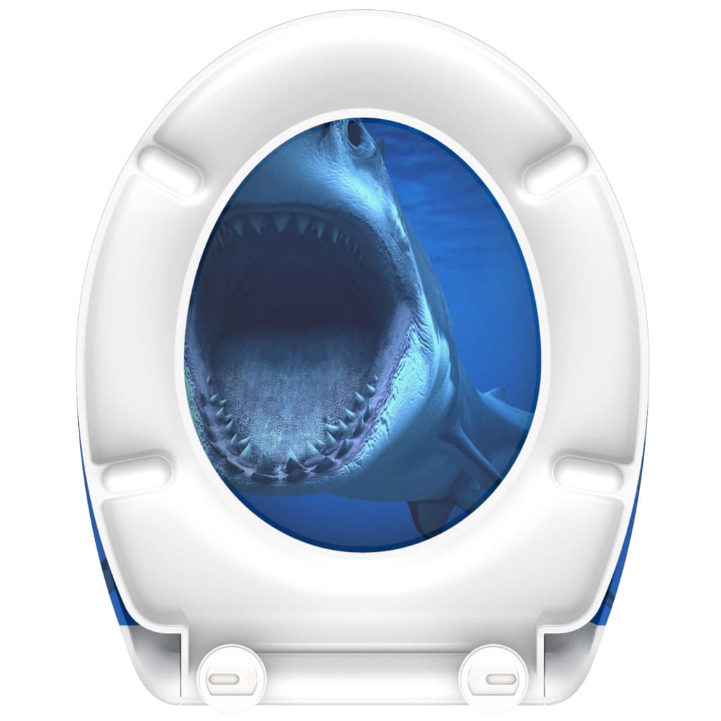 SCH�_�”��TTE Toilet Seat with Soft-Close Quick Release SHARK