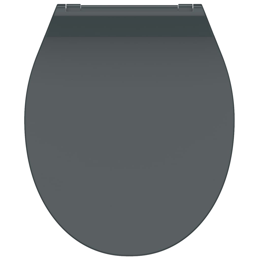SCH�_�”��TTE Duroplast Toilet Seat with Soft-Close SLIM ANTHRAZIT Anthracite