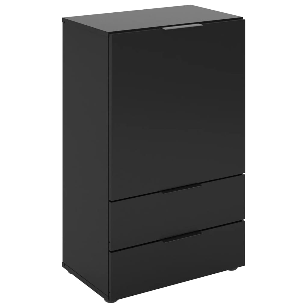FMD Dresser with Drawer and Doors 49.7x31.7x81.3 cm Black
