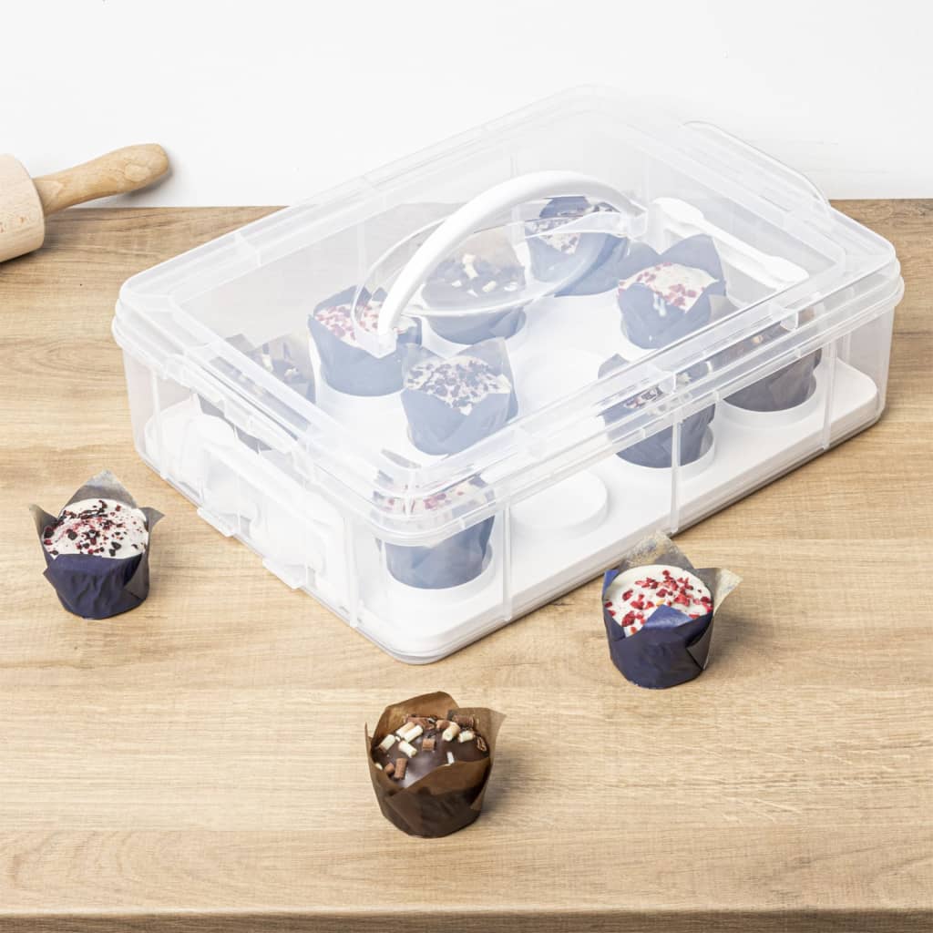 HI Storage Box for 12 pcs Cupcakes 6 L Transparent