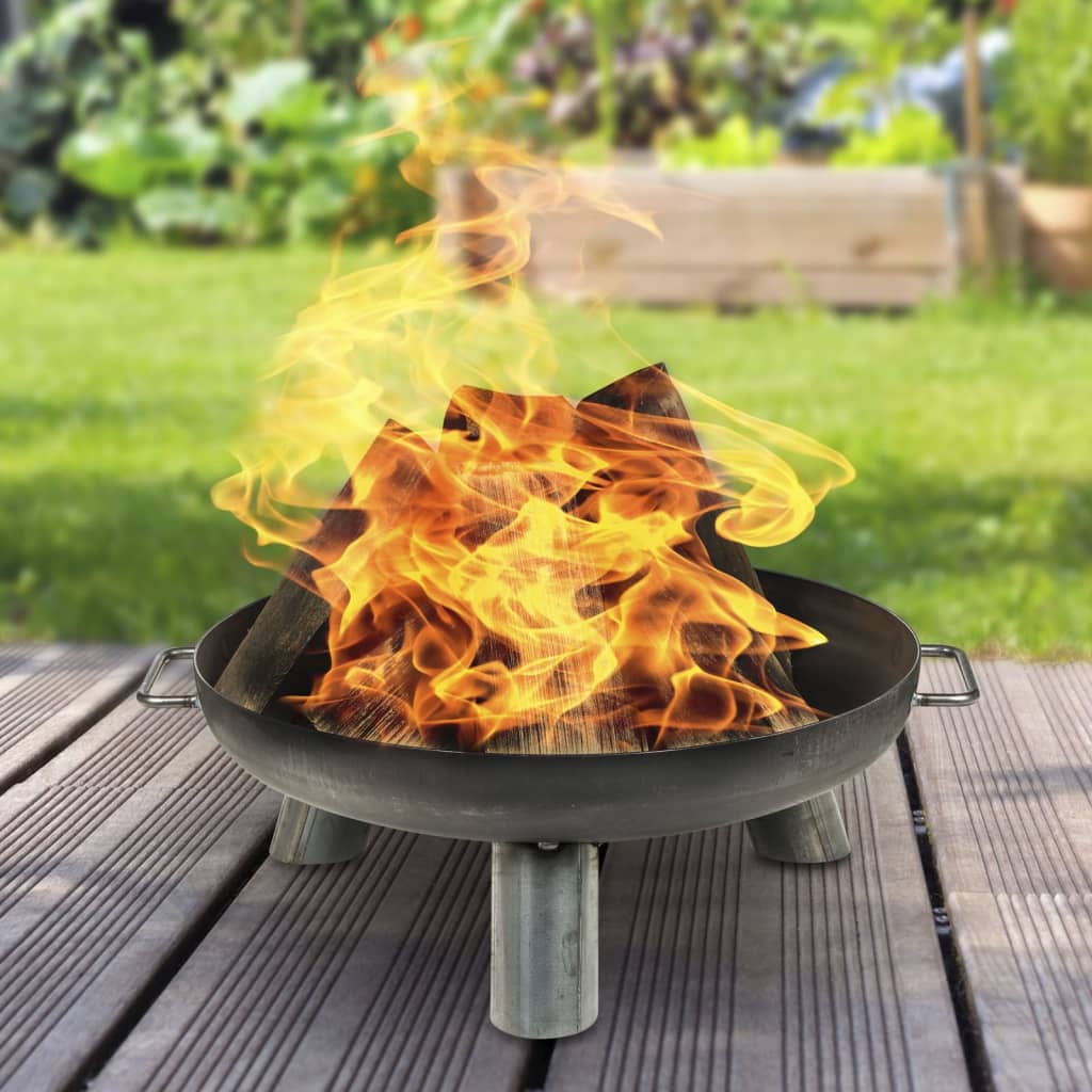 HI Portable Fire Bowl Rondo 55x25 cm Grey