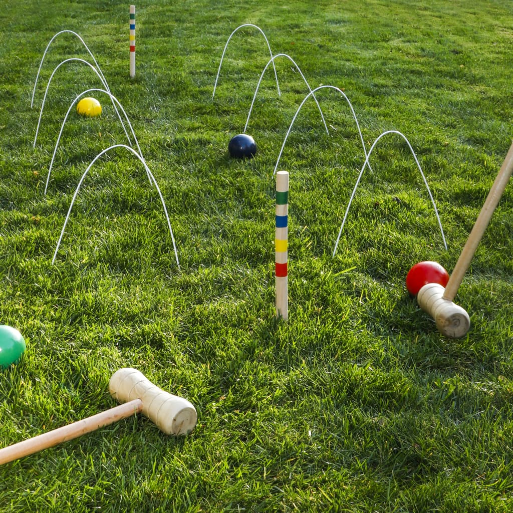 HI Croquet Game 125x25 cm Multicolour