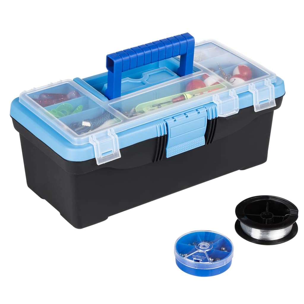 HI 42 Piece Fishing Case with Handle Blue