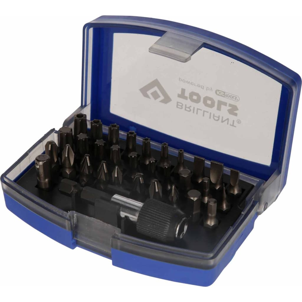 BRILLIANT TOOLS Screwdriver Bit Set 1/4" Steel 32 pcs