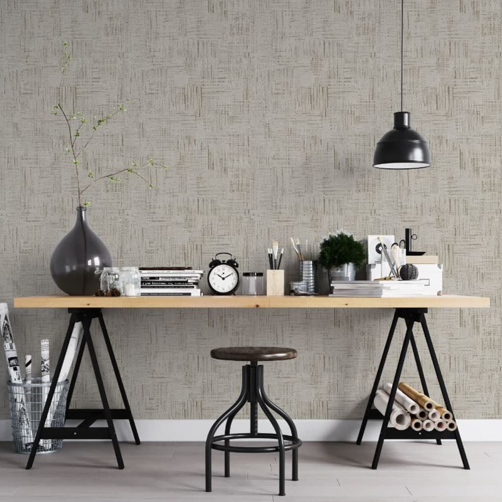 Noordwand Topchic Wallpaper Scratched Look Metallic Beige