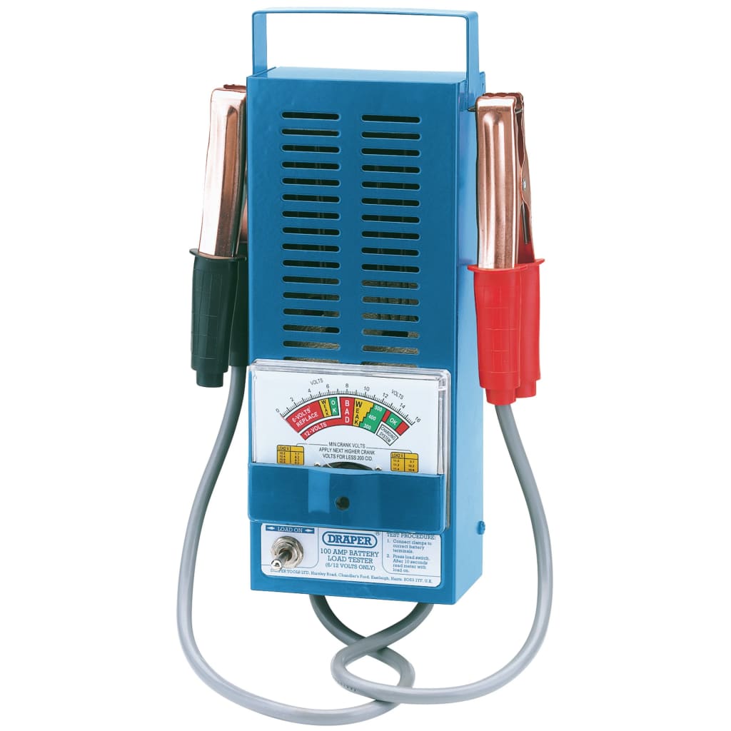 Draper Tools Battery Load Tester 100 Amp Blue