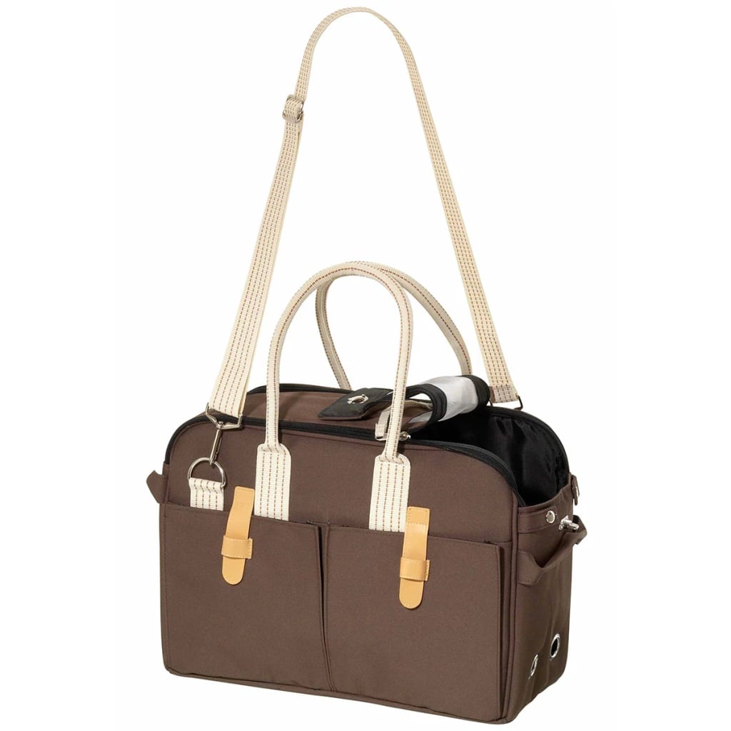 FLAMINGO Pet Carrying Bag Brown 52x25x35 cm 31416