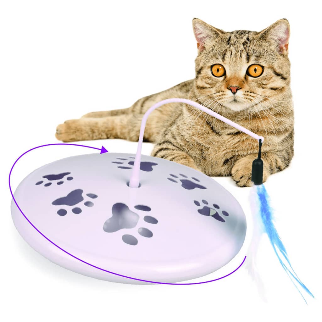 FLAMINGO Treat & Cat Electronic Toy Galaxy 20x20x16 cm White