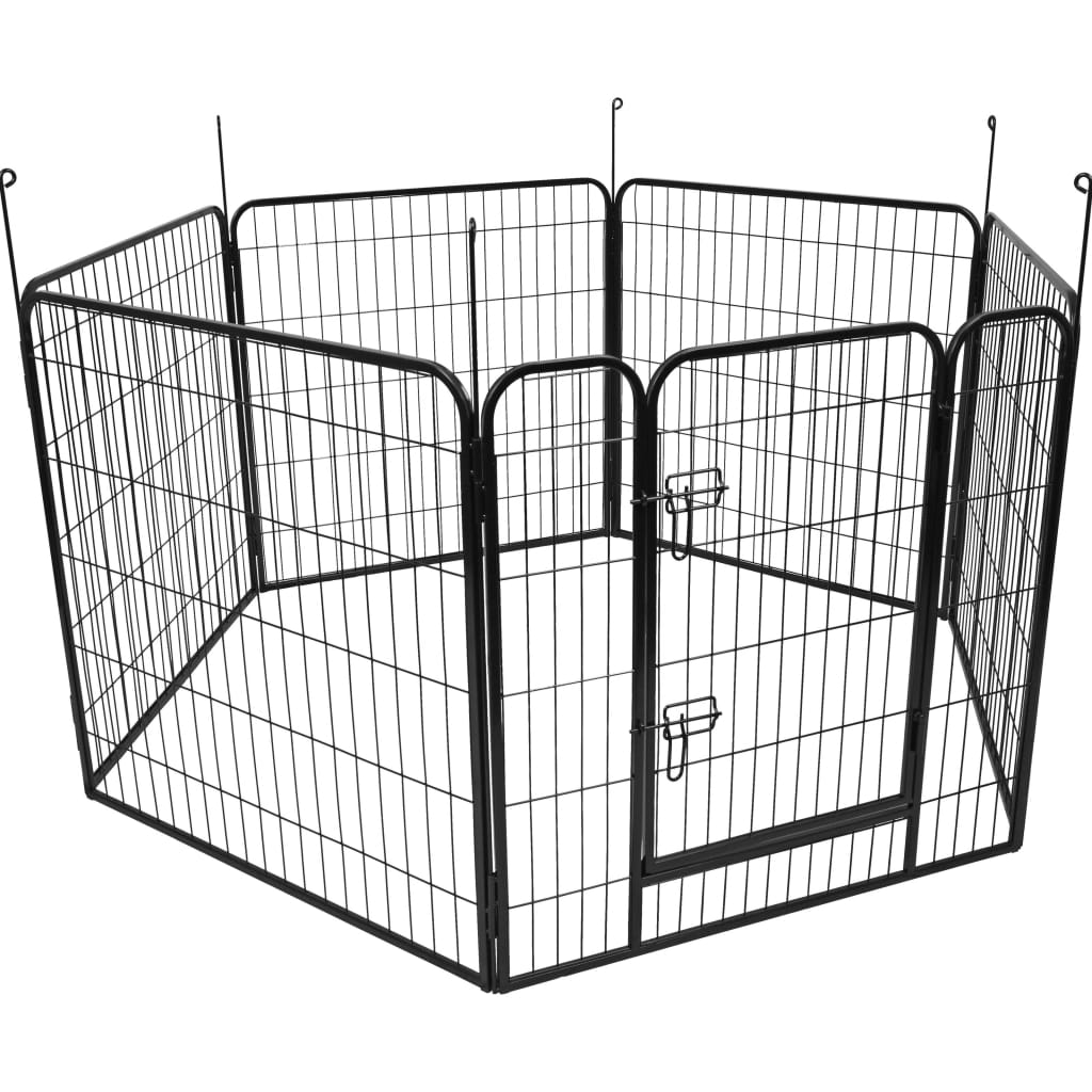FLAMINGO Dog Kennel Zecta 162x140x80 cm Black