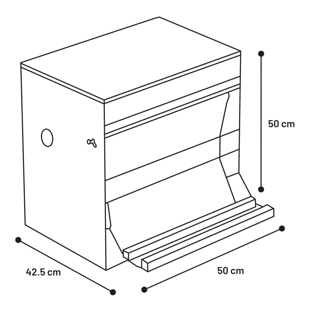 FLAMINGO Automatic Treadle Chicken Feeder Timo 30 kg