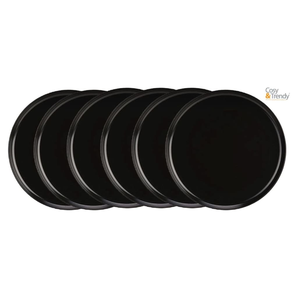 Cosy & Trendy Plat Plate Baltic 6 pcs Matte Black