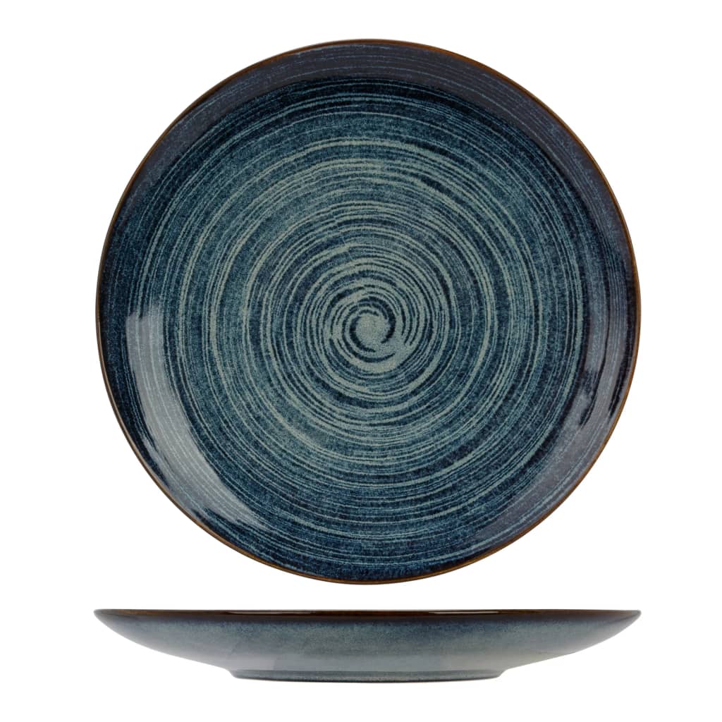 Cosy & Trendy Plat Plate with Circles Pattern Atlantis 4 pcs Ì÷27.5 cm Blue
