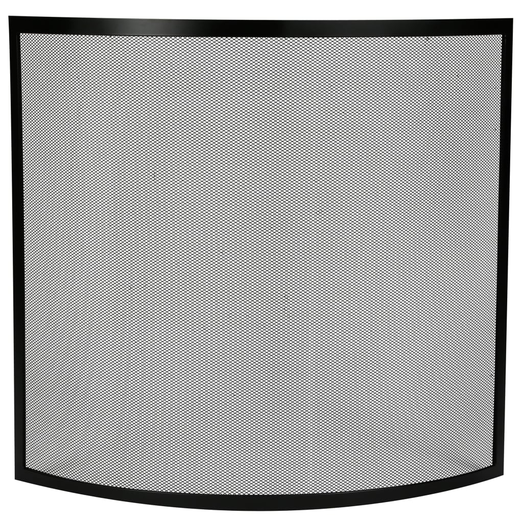 Perel Fireplace Screen 66x61 cm Black