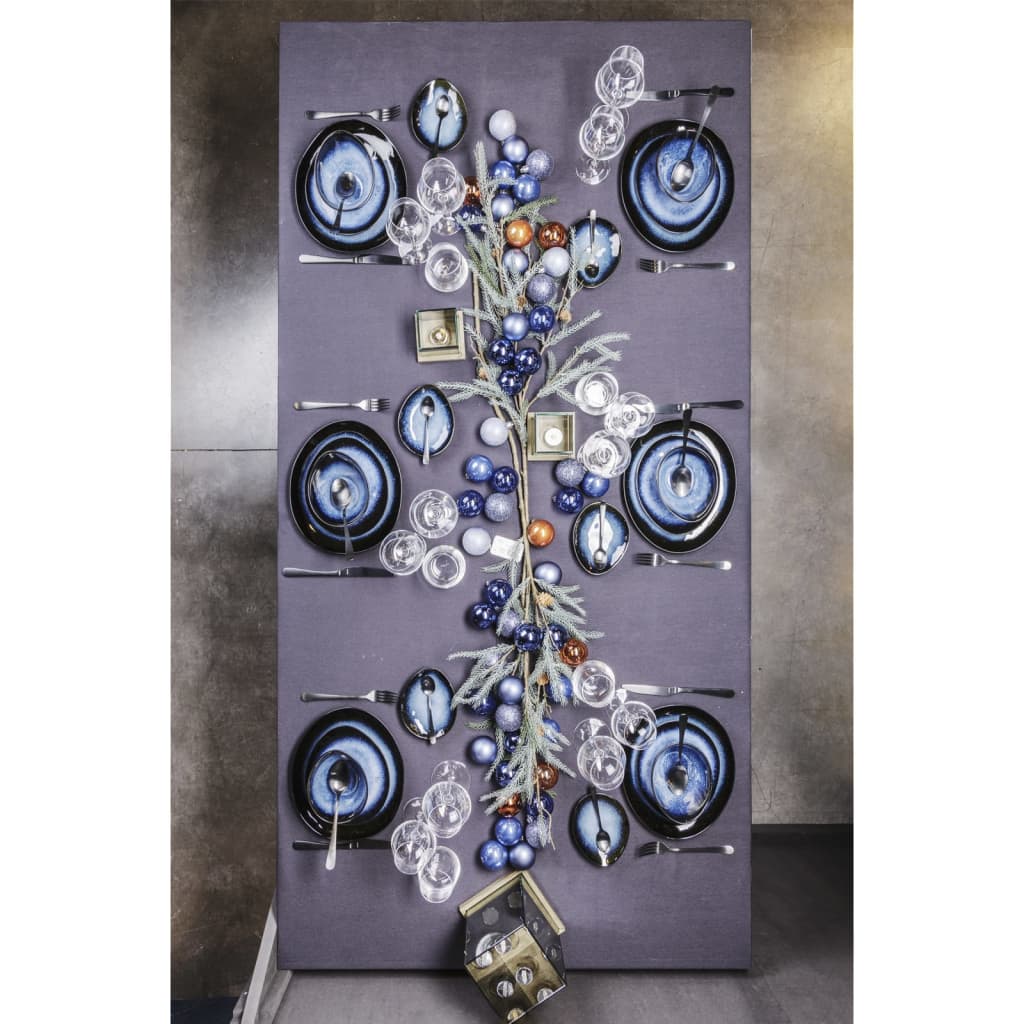 Cosy & Trendy Plate Sapphire 4 pcs Oval 27.5x23 cm Sapphire Blue