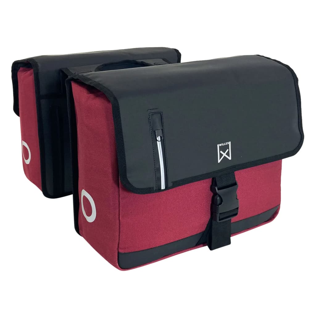 Willex Business Panniers 30 L Canvas Red and Black