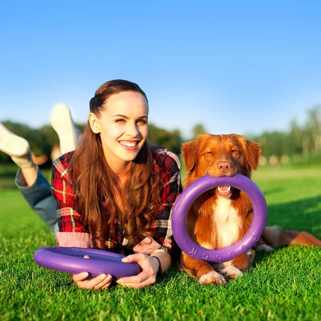 Ferplast Dog Fitness Tool Puller Standard Purple 2 pcs