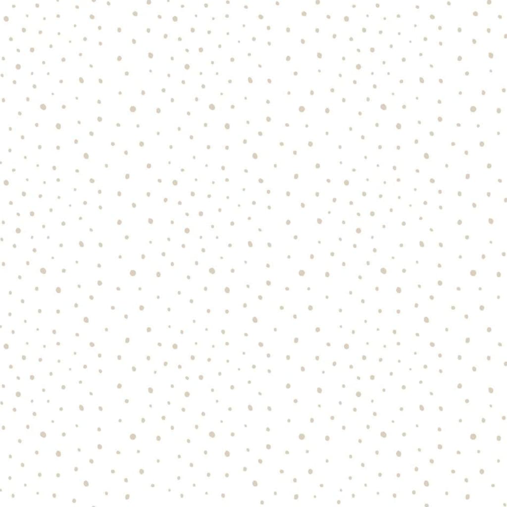 Noordwand Wallpaper Mondo baby Confetti Dots White, Grey and Beige