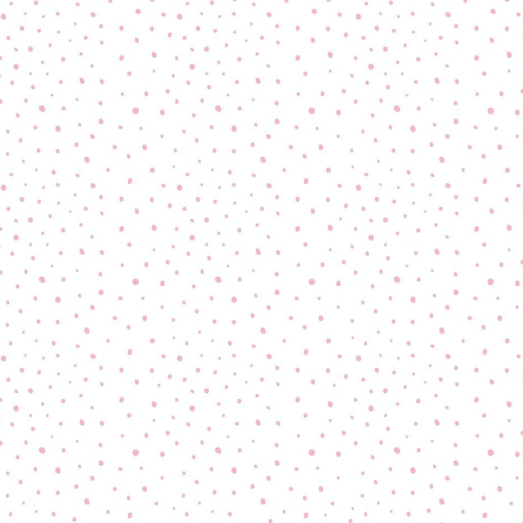 Noordwand Wallpaper Mondo baby Confetti Dots White, Pink and Beige