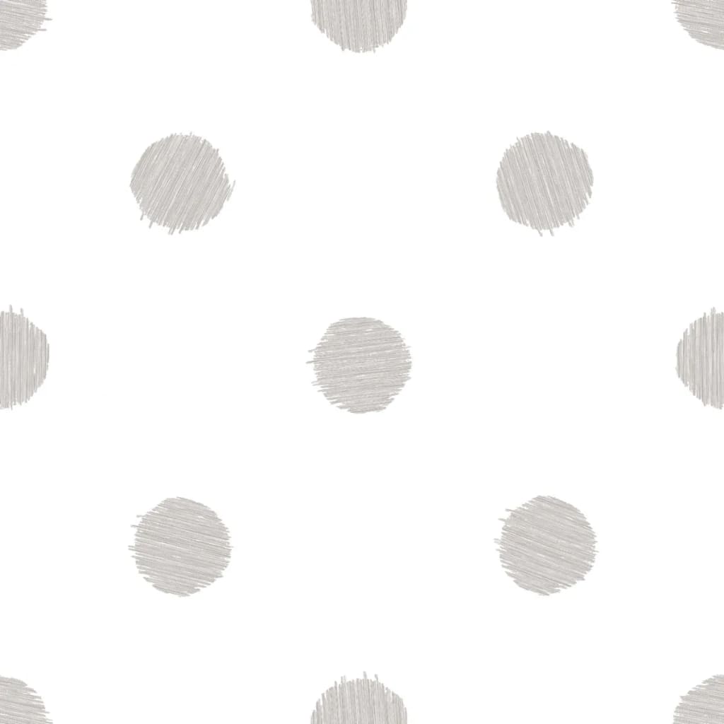 Noordwand Urban Friends & Coffee Wallpaper Dots White and Grey
