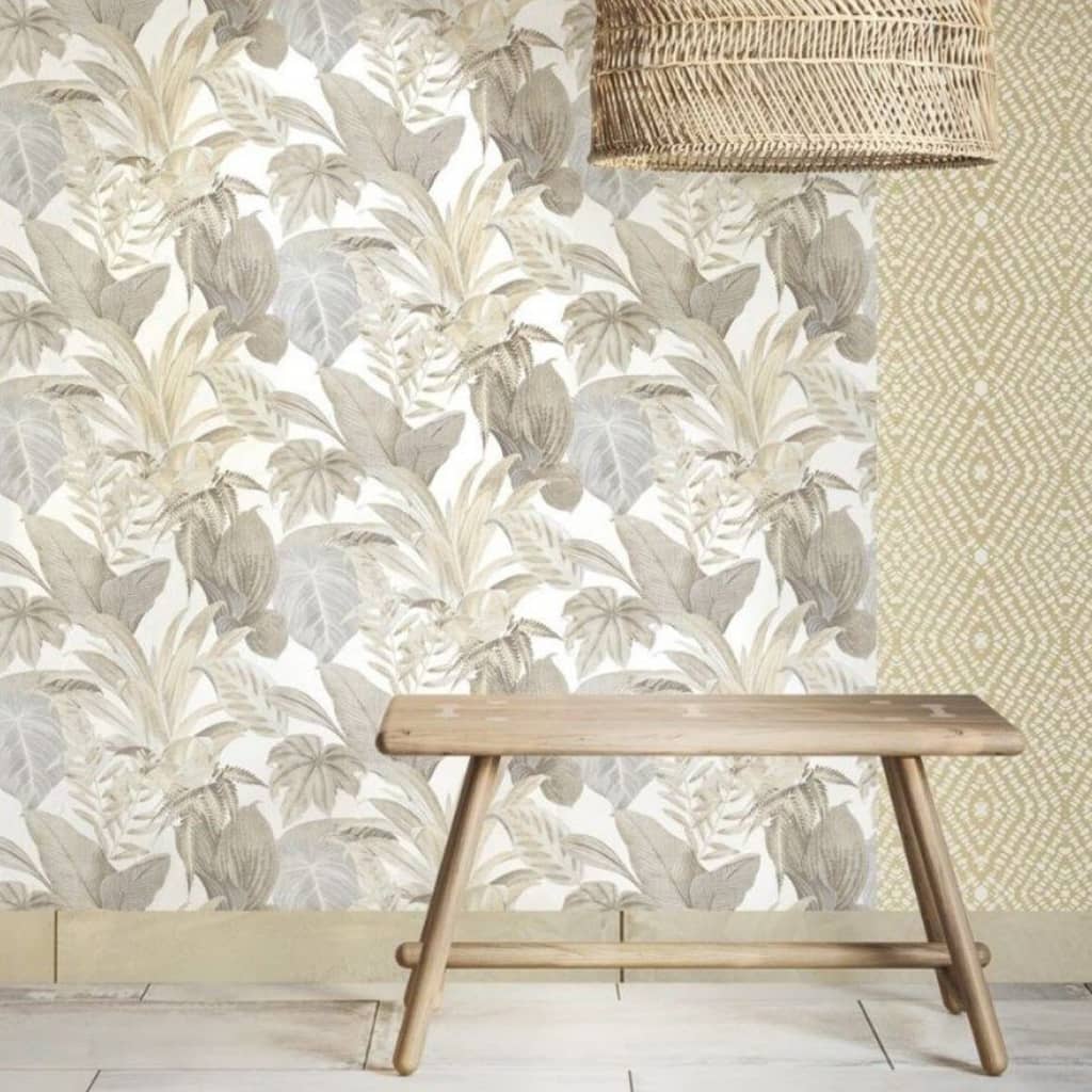 Noordwand Topchic Wallpaper Big Leaves Beige