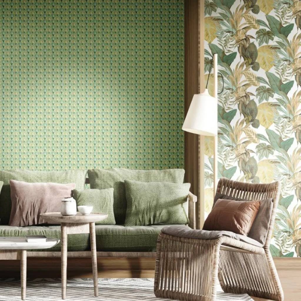 Noordwand Topchic Wallpaper Fans Green