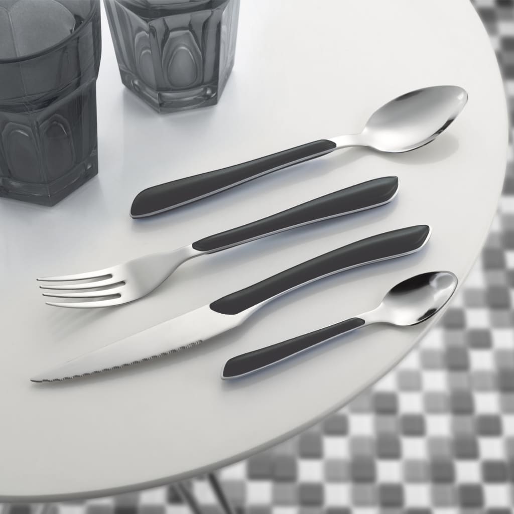 Amefa 16-Piece Cutlery Set Eclat Black