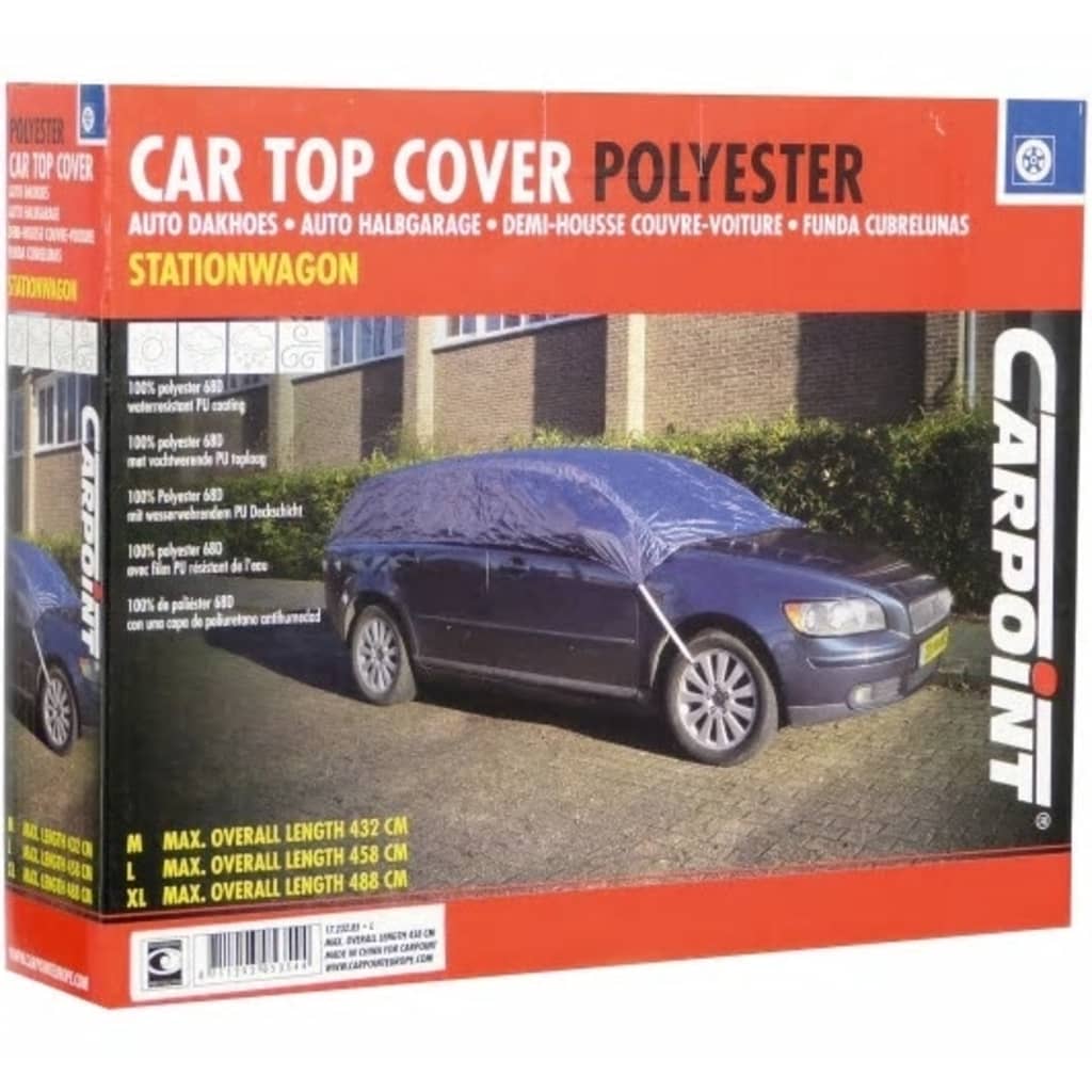 Carpoint Top Cover for Station Wagon XL 352x175x45cm Blue