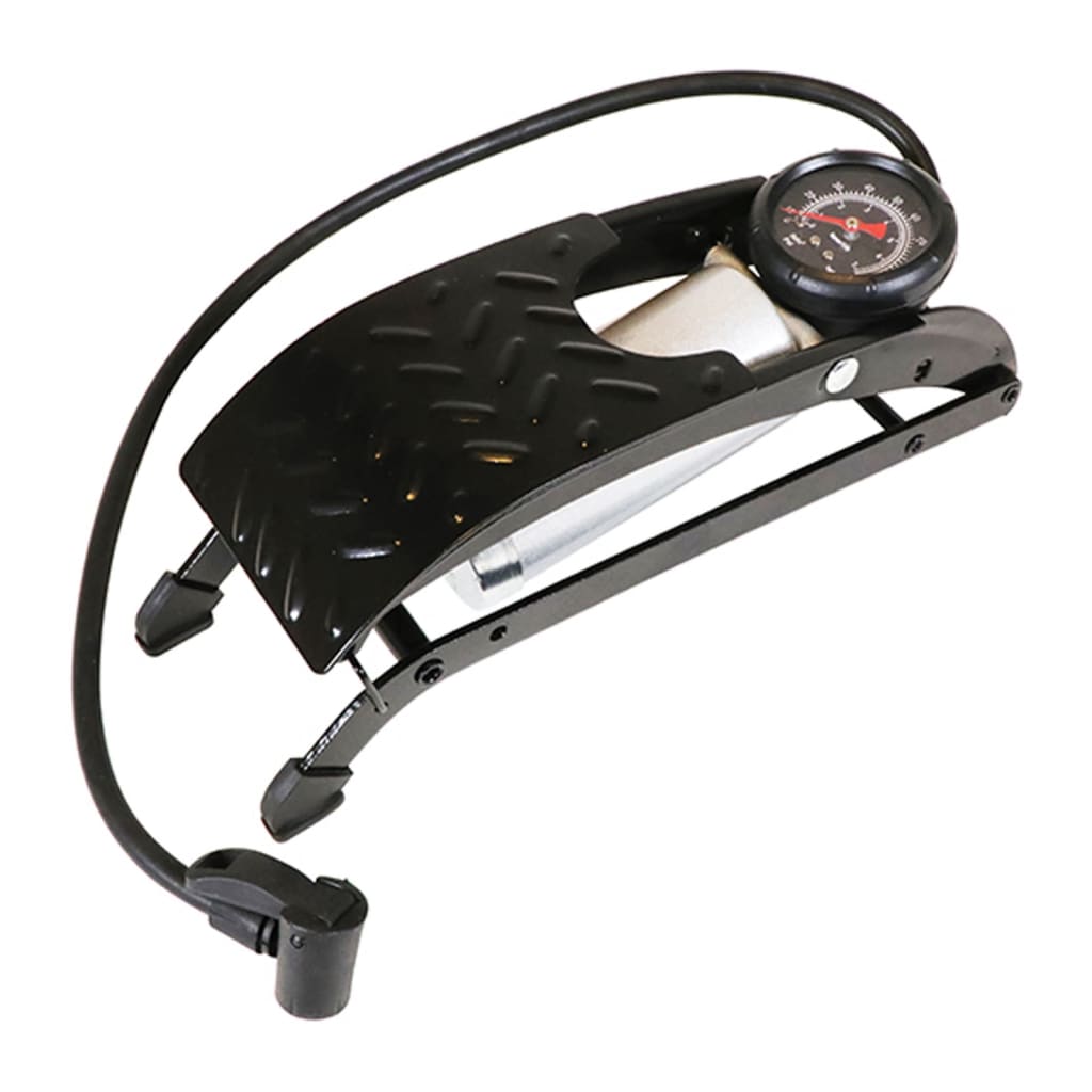 Carpoint Single Barrel Foot Pump Premium Black