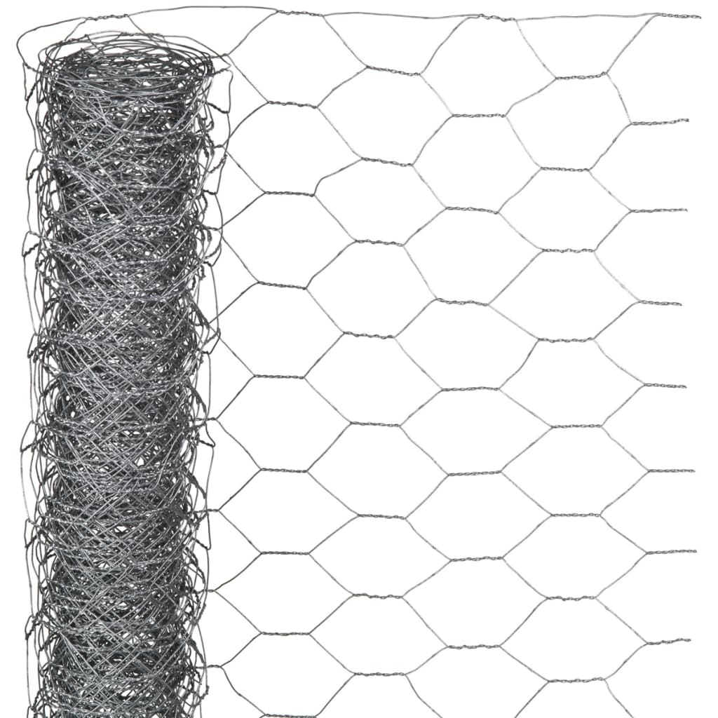 Nature Wire Mesh Hexagonal 0.5x10 m 40 mm Galvanised Steel