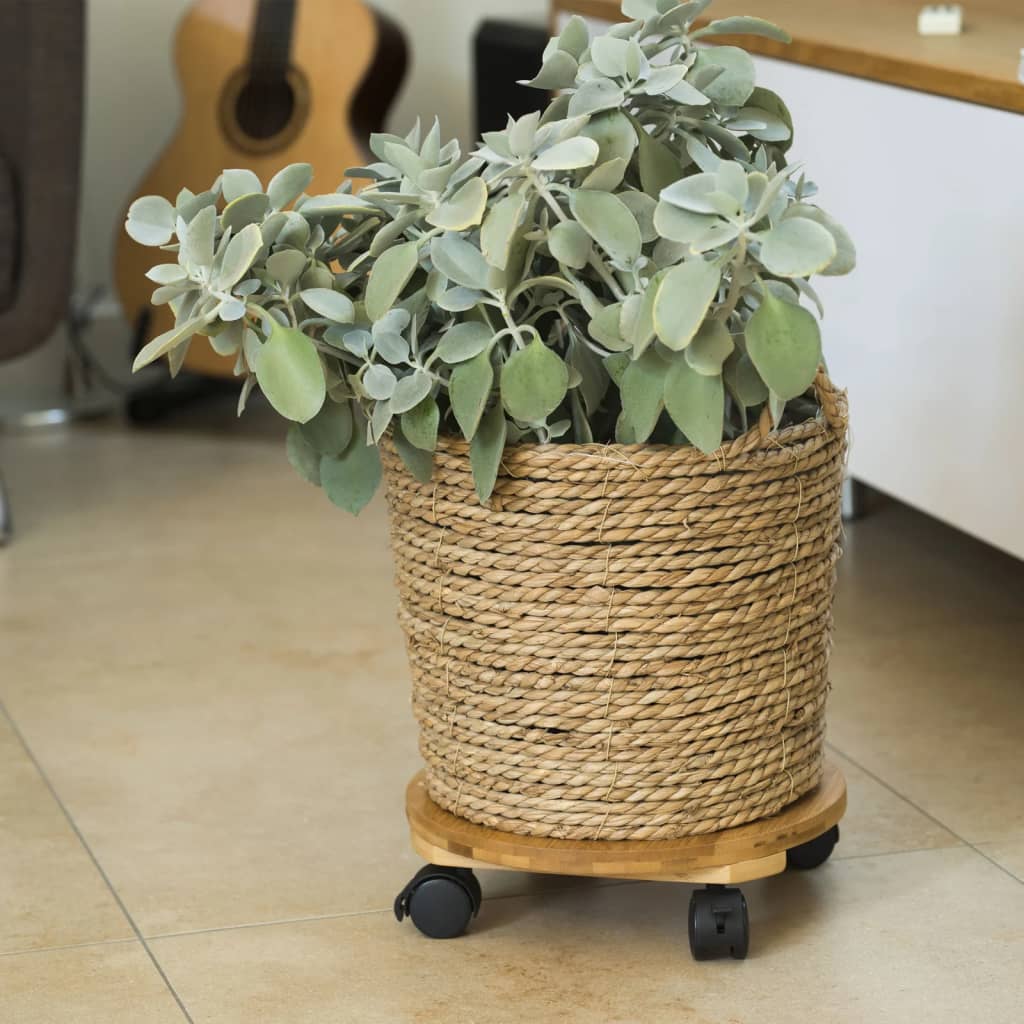 Nature Plant Trolley Round �_�”�_30 cm Brown BPC