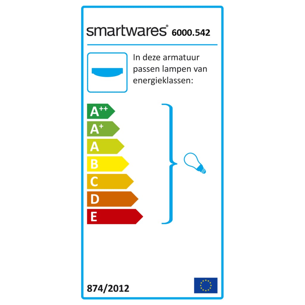 Smartwares Ceiling Light 40x40x10 cm White