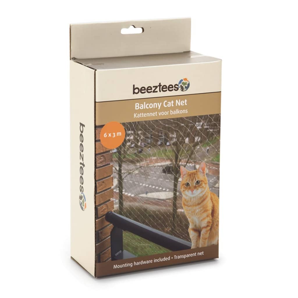 Beeztees Balcony Cat Net Transparent 6x3 m 410483