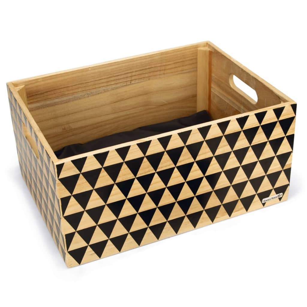 Beeztees Dog Bike Carrier Wood Pattern