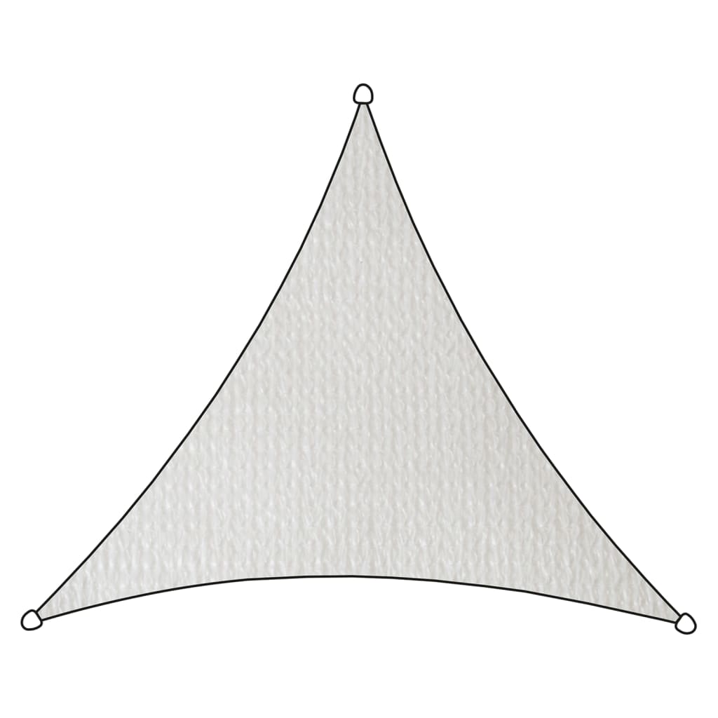 Livin'outdoor Shade Cloth Iseo HDPE Triangle 3.6x3.6x3.6 m White